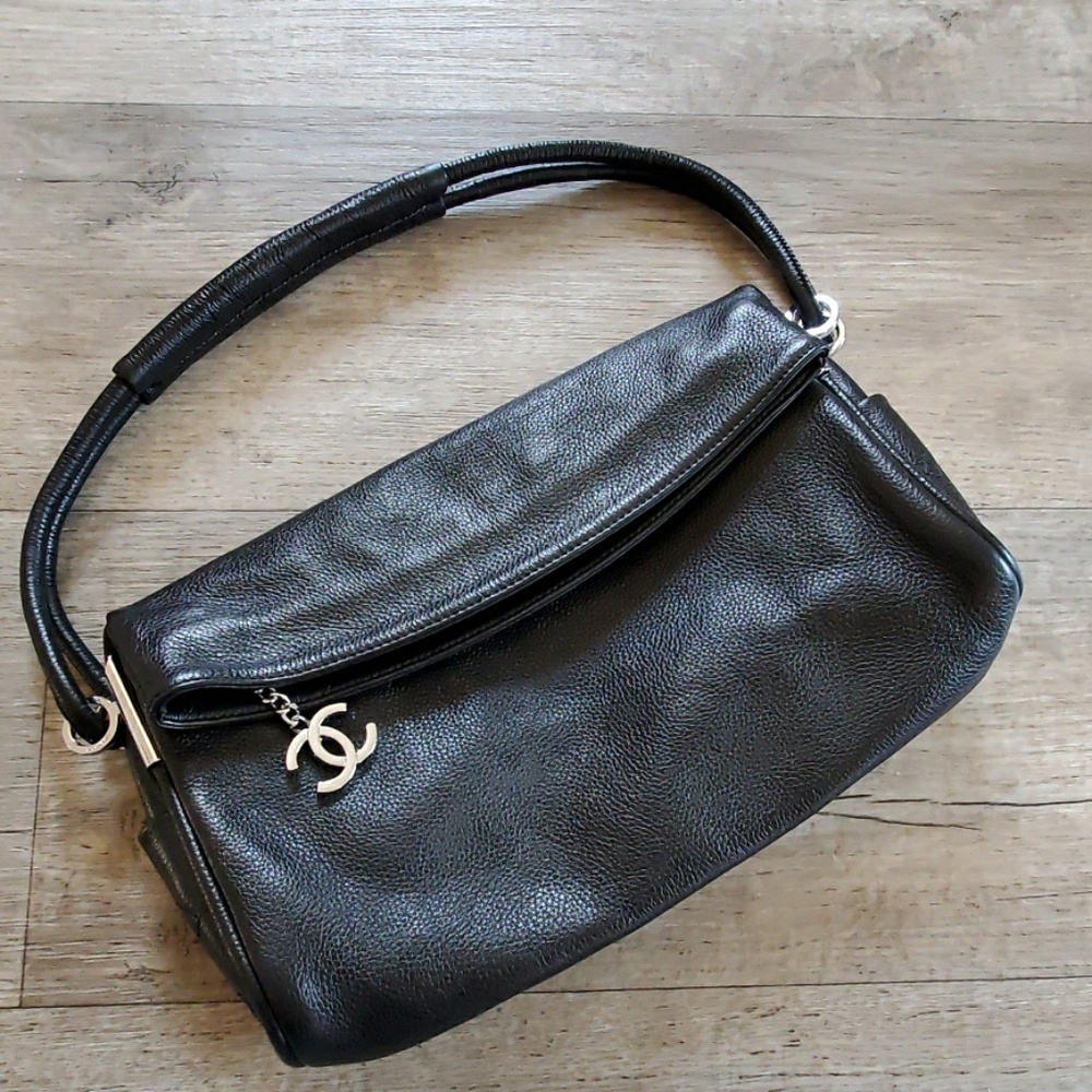 CHANEL Vintage Large Hobo Shoulder Bag